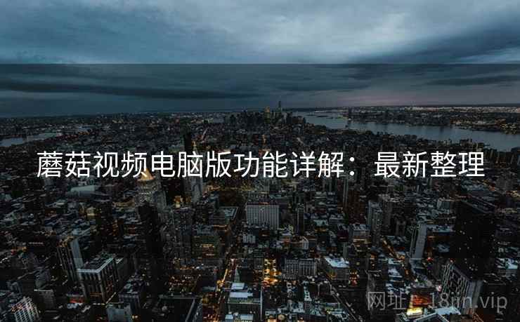 蘑菇视频电脑版功能详解：最新整理